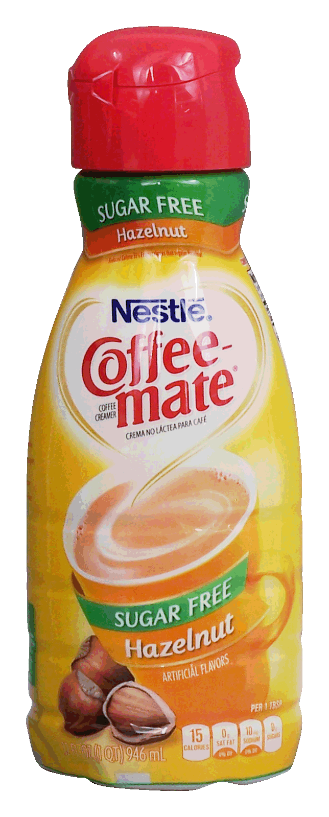 Nestle Coffee-mate hazelnut flavored liquid coffee creamer, sugar free Full-Size Picture